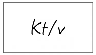 Kt/vとは。透析効率を見る。Kt/VspとKt/Veの違いなども